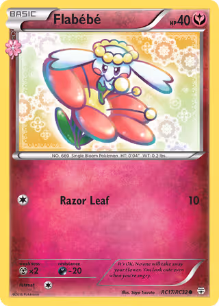 Flabébé RC17 Pokemon card