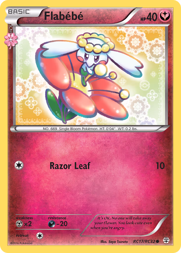 Flabébé RC17 Pokemon card