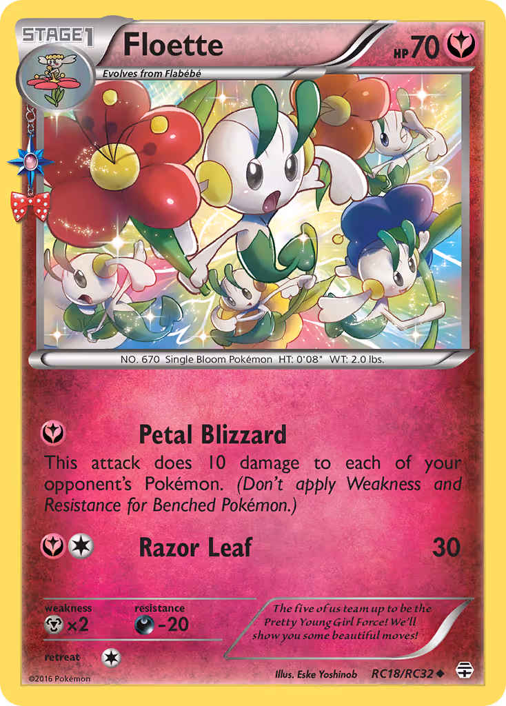 Floette RC18 Pokemon card