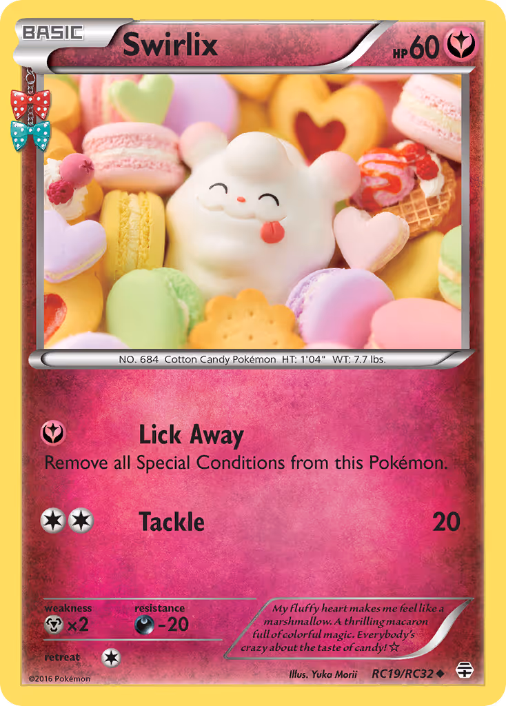 Swirlix RC19 Pokemon card