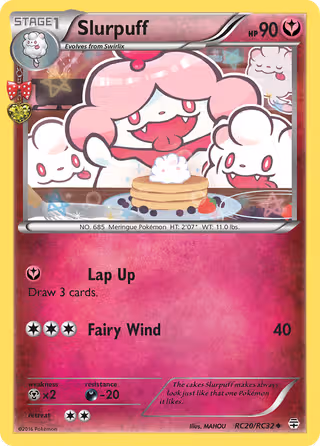 Slurpuff RC20 Pokemon card
