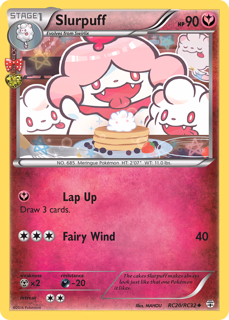 Slurpuff RC20 Pokemon card
