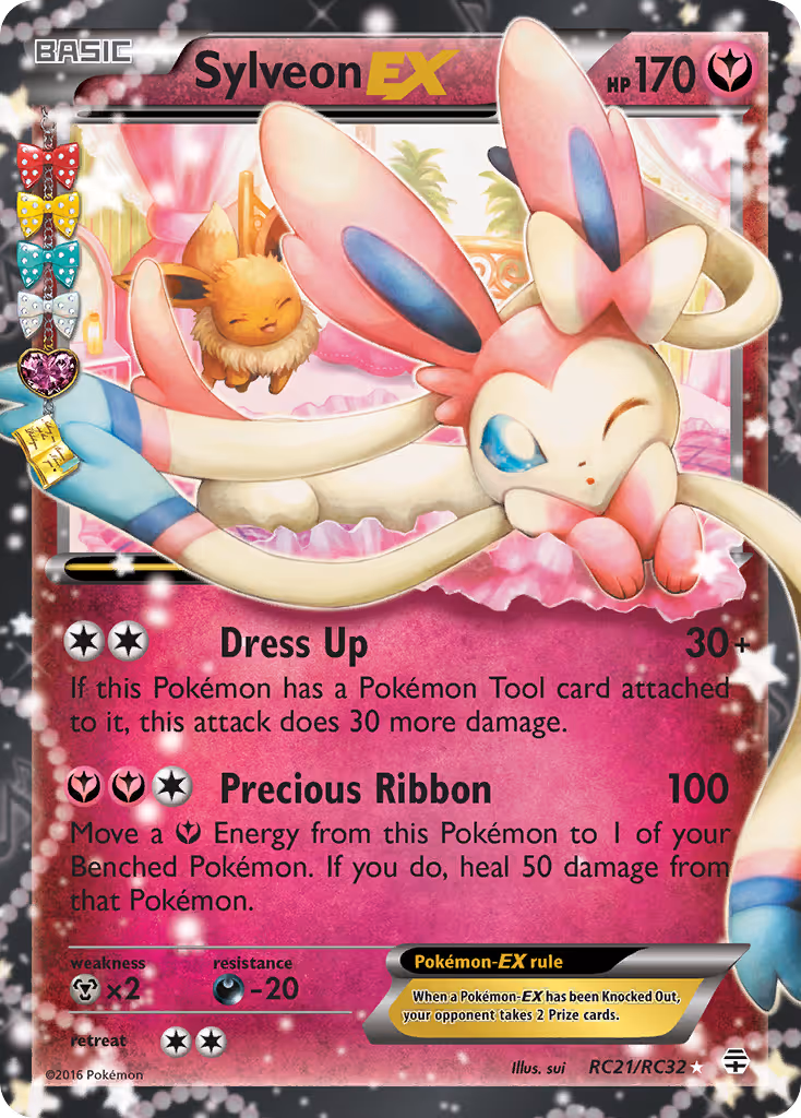 Sylveon EX RC21 Pokemon card