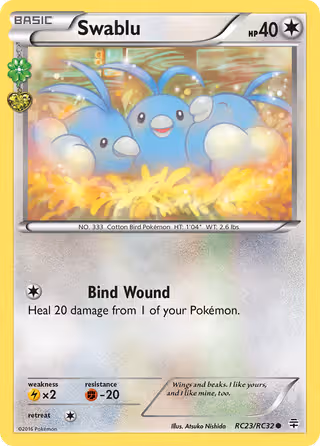 Swablu RC23 Pokemon card