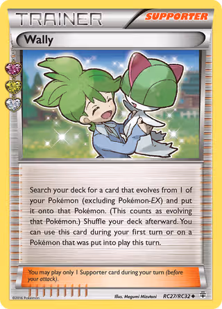 Wally RC27 Pokemon card