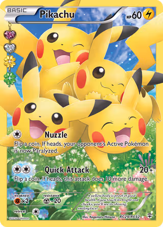 Pikachu RC29 Pokemon card