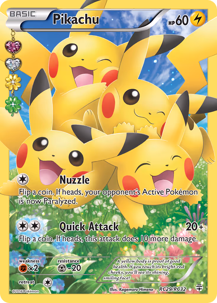 Pikachu RC29 Pokemon card