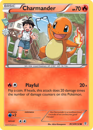 Charmander RC3 Pokemon card