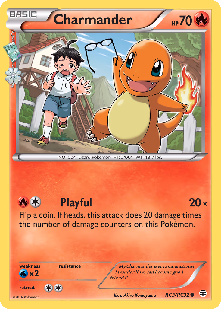 Charmander RC3 Pokemon card