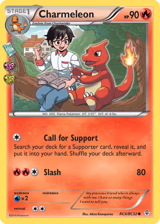 Charmeleon RC4 Pokemon card