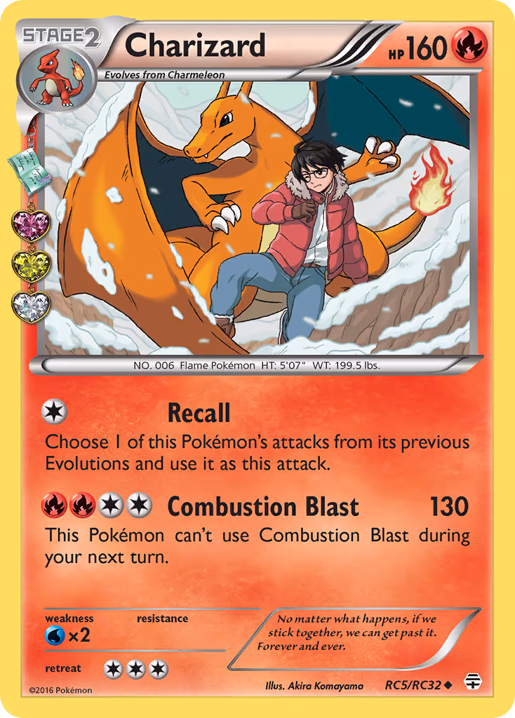 Charizard RC5 Pokemon card