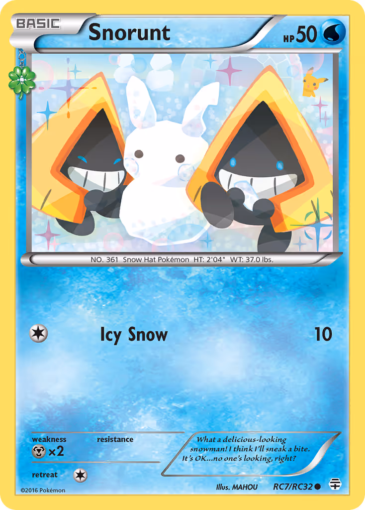 Snorunt RC7 Pokemon card