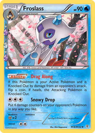 Froslass RC8 Pokemon card
