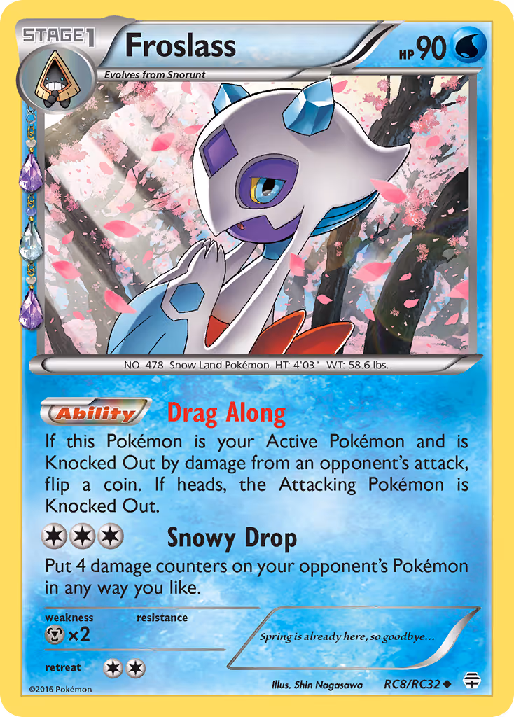Froslass RC8 Pokemon card