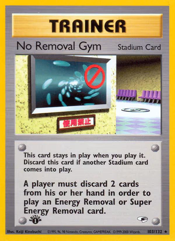 No Removal Gym 103/132 Pokemon card
