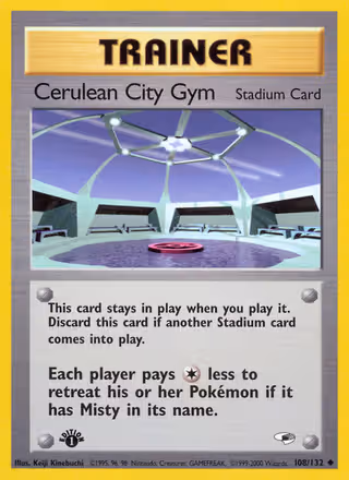 Cerulean City Gym 108/132 Pokemon card