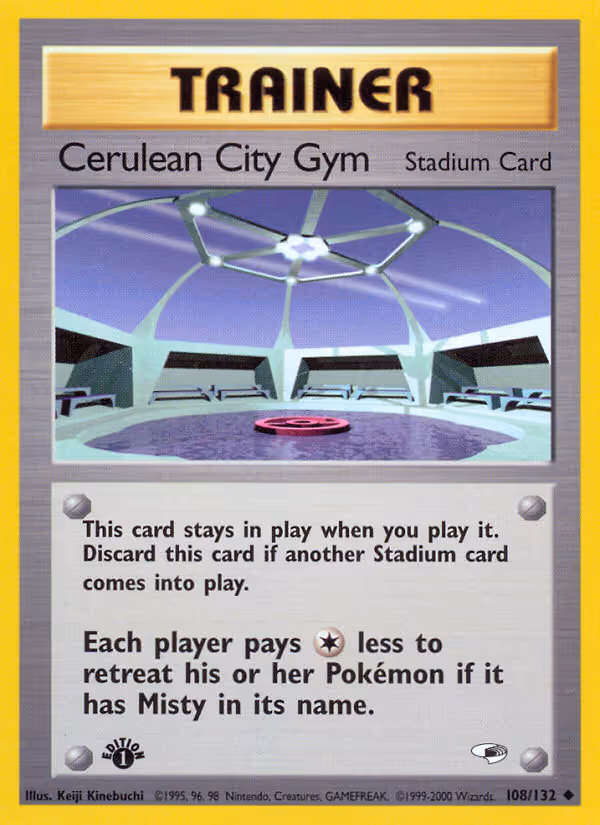Cerulean City Gym 108/132 Pokemon card