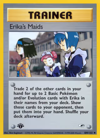 Erika's Maids 109/132 Pokemon card