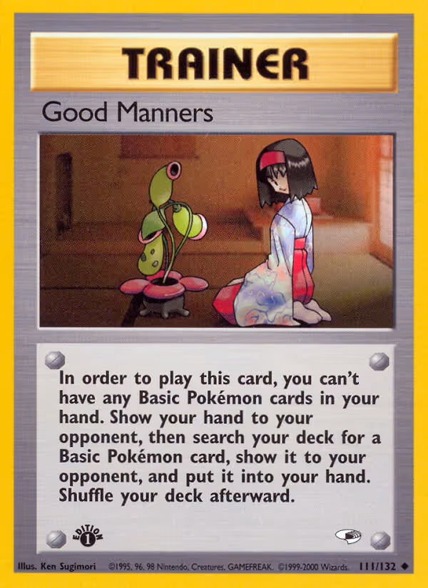 Good Manners 111/132 Pokemon card