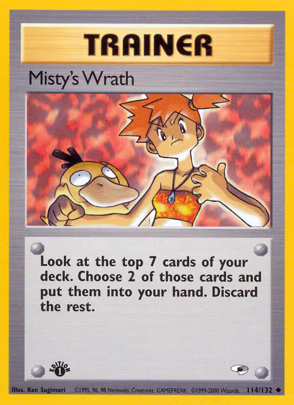 Misty's Wrath 114/132 Pokemon card