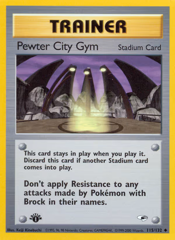 Pewter City Gym 115/132 Pokemon card