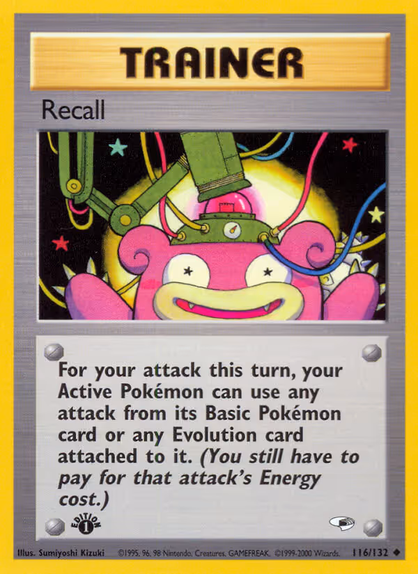 Recall 116/132 Pokemon card