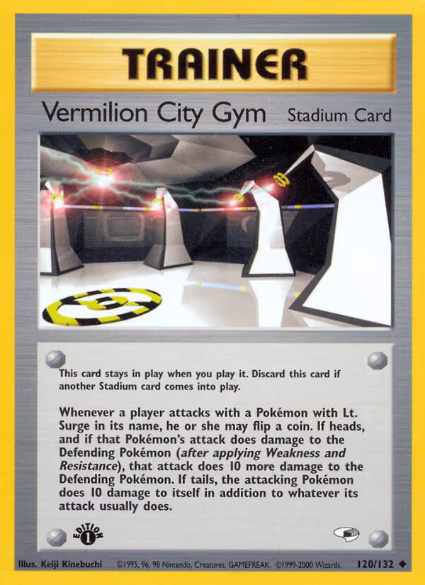 Vermilion City Gym 120/132 Pokemon card