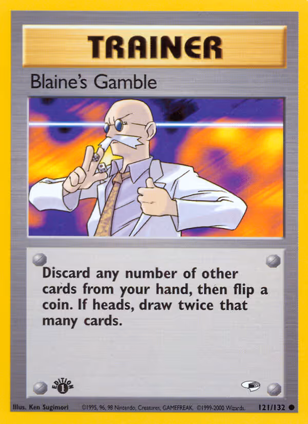 Blaine's Gamble 121/132 Pokemon card