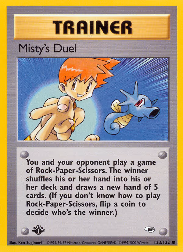 Misty's Duel 123/132 Pokemon card