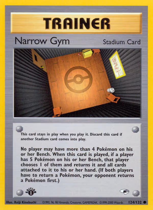 Narrow Gym 124/132 Pokemon card