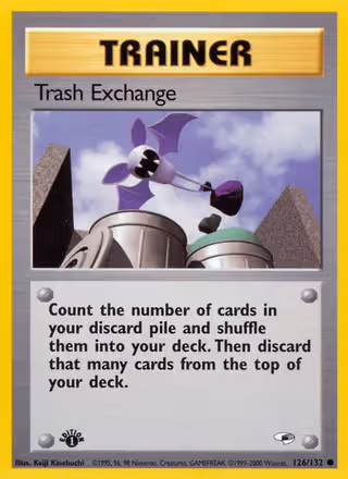 Trash Exchange 126/132 Pokemon card