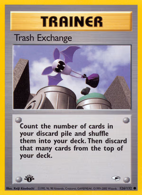 Trash Exchange 126/132 Pokemon card