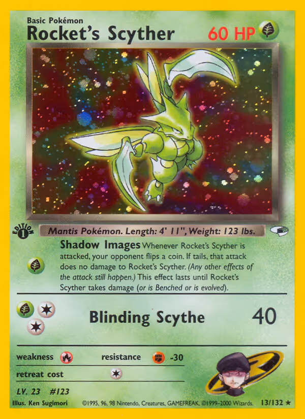 Rocket's Scyther 13/132 Pokemon card