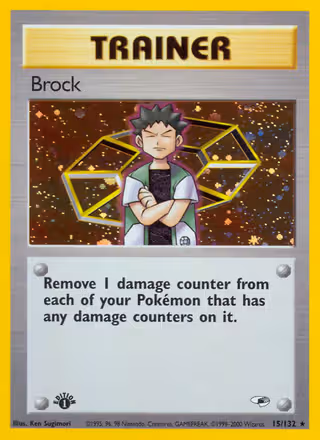 Brock 15/132 Pokemon card