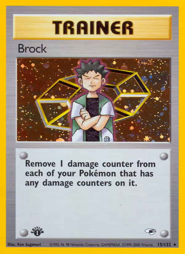 Brock 15/132 Pokemon card