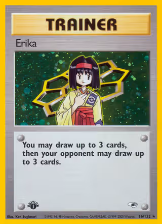 Erika 16/132 Pokemon card