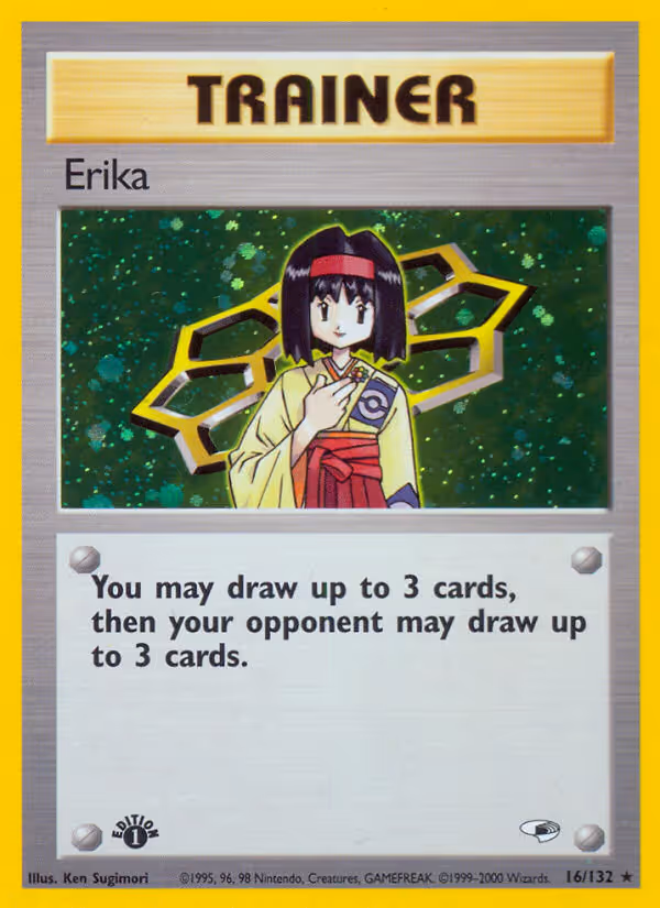 Erika 16/132 Pokemon card