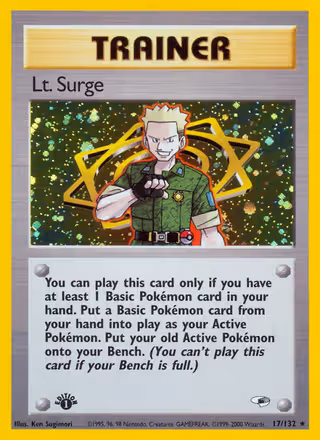 Lt. Surge 17/132 Pokemon card