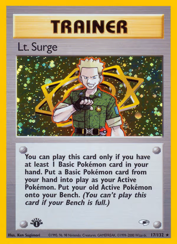 Lt. Surge 17/132 Pokemon card