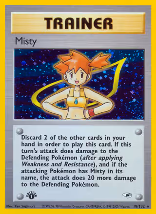 Misty 18/132 Pokemon card