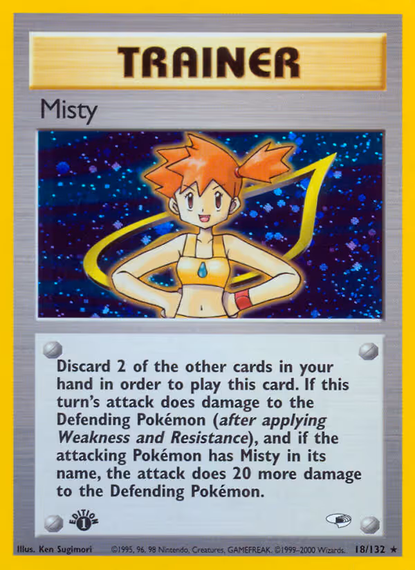Misty 18/132 Pokemon card