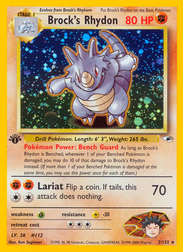 Brock's Rhydon 2/132 Pokemon card
