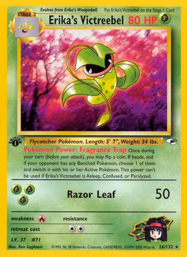 Erika's Victreebel 26/132 Pokemon card