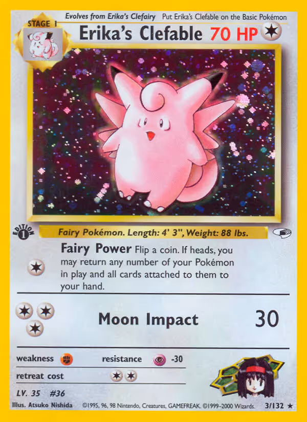 Erika's Clefable 3/132 Pokemon card