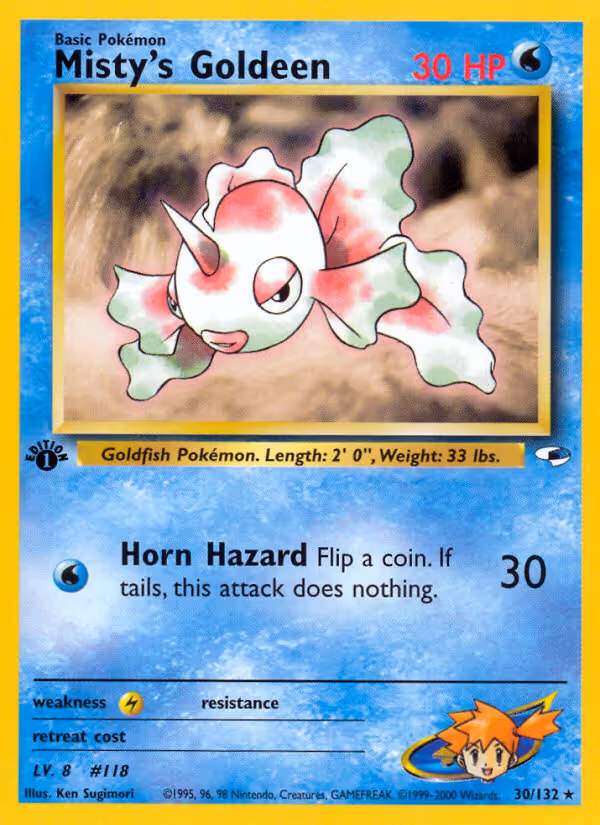 Misty's Goldeen 30/132 Pokemon card