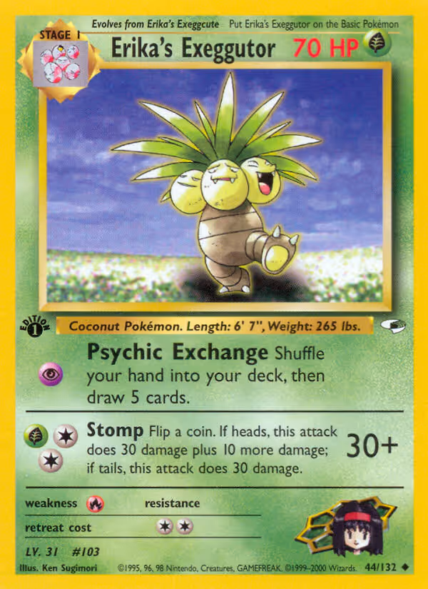 Erika's Exeggutor 44/132 Pokemon card