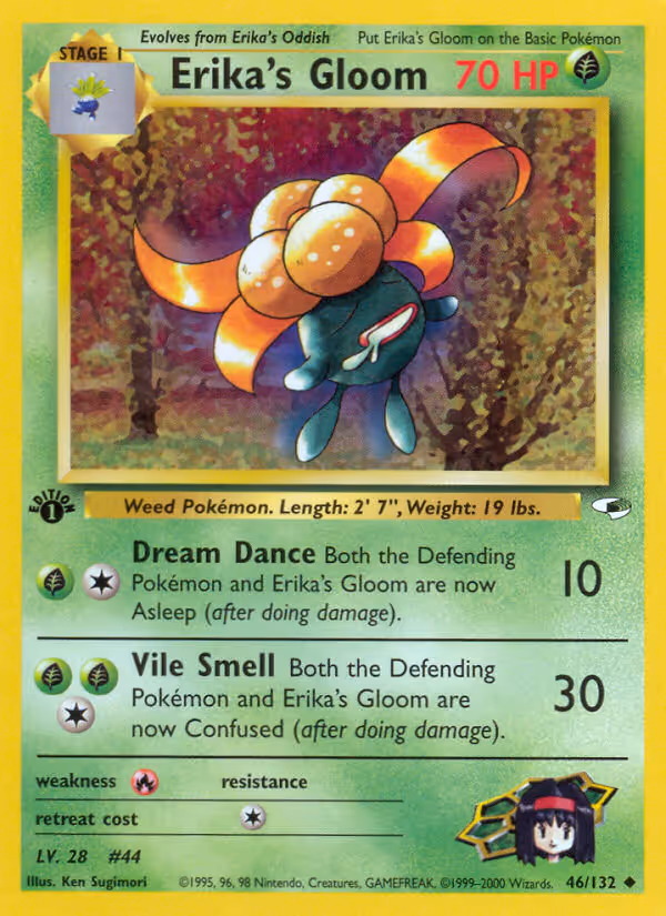 Erika's Gloom 46/132 Pokemon card
