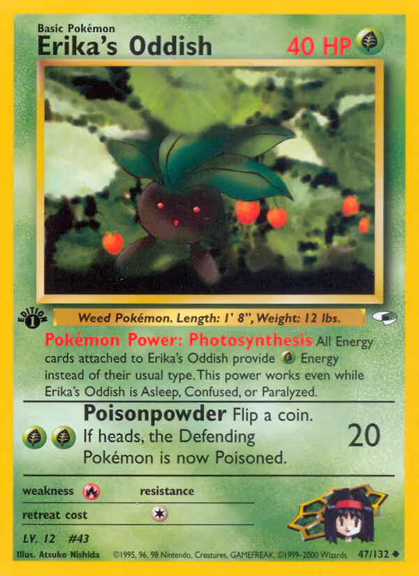 Erika's Oddish 47/132 Pokemon card