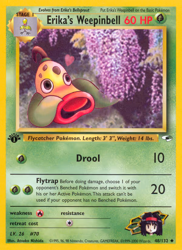 Erika's Weepinbell 48/132 Pokemon card
