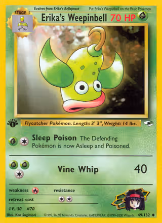 Erika's Weepinbell 49/132 Pokemon card